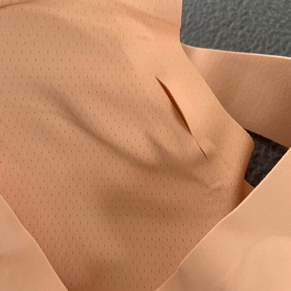 NWT Honeylove V Neck Bra Rose Tan Size 3X Nude Wire Free Comfort Removable Pads - Picture 3 of 7